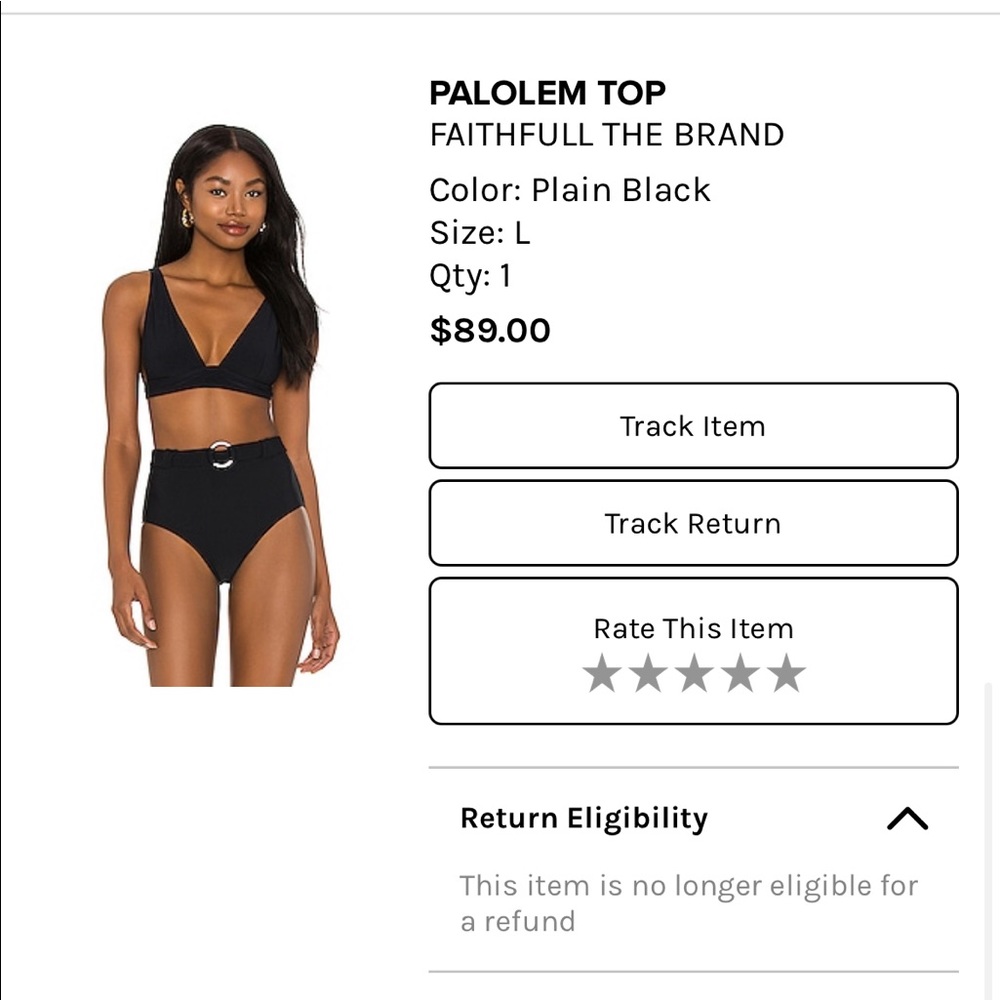 Black bikini set
